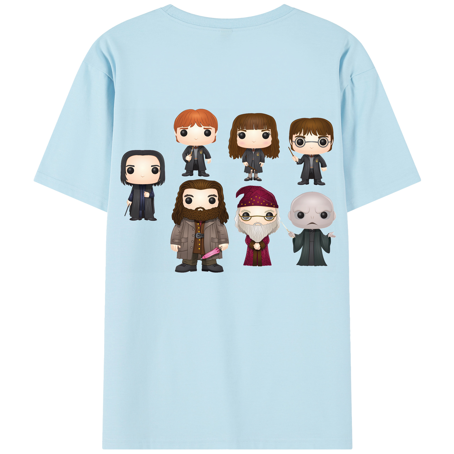 （画像用） Harry Potter ハリー・ポッターシリーズ 綿100％半袖Tシャツ（背面プリント）